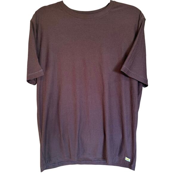 Vuori Strato Tech Tee Shirt Crewneck Short Sleeve In Oxblood Red Size XL - Picture 4 of 11